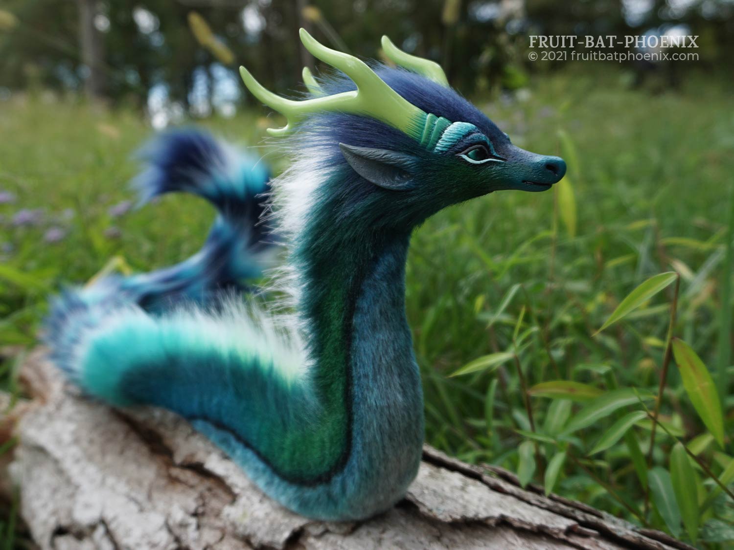 Arora the Noodle Dragon poseable art doll